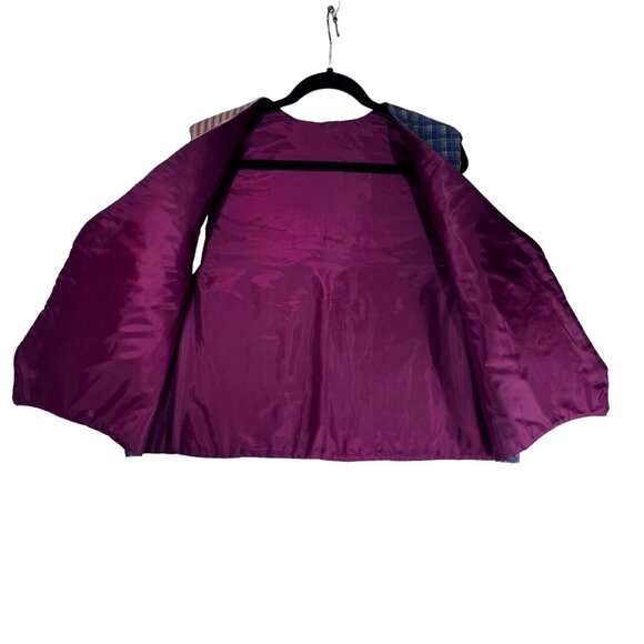 Vtg Handmade Quilted Vest Womens LG Patchwork Welcome Winter Snowman Skates Tree - Picture 2 of 12